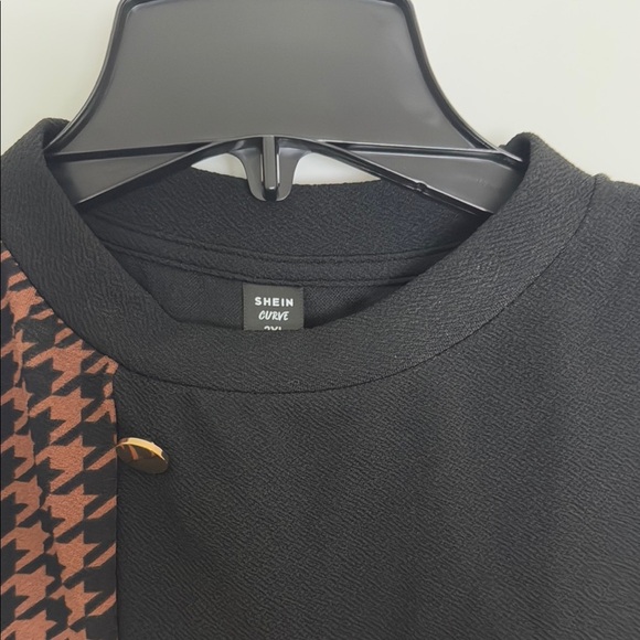 Stylish Black and Brown Women’s Blouse - Picture 3 of 3